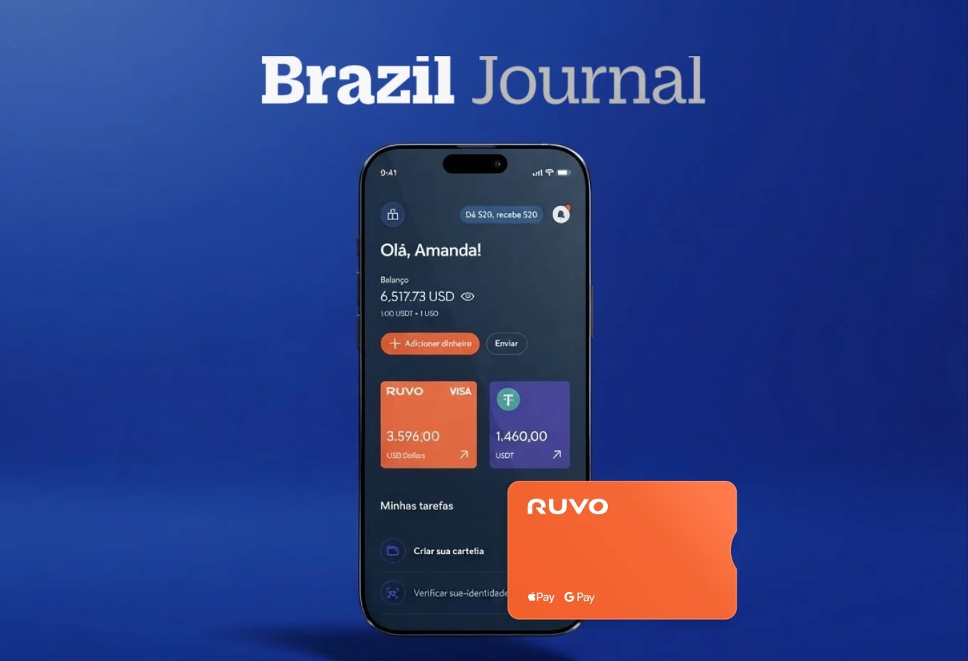 Ruvo app and card on phone