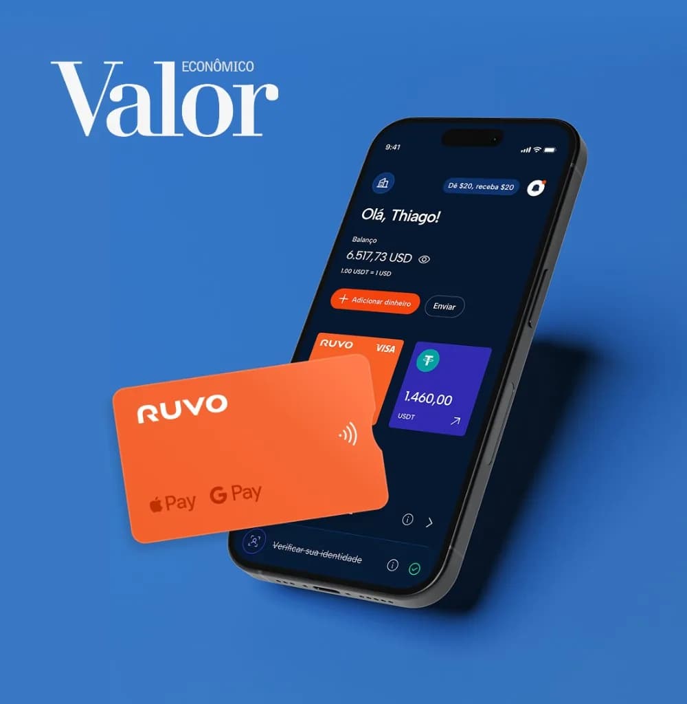 Valor Econômico feature on Ruvo app and card