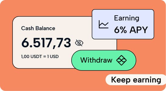 Coins representing yield earnings